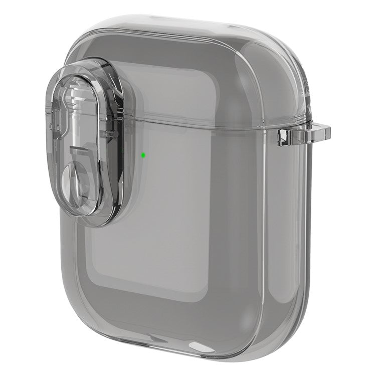 For Apple AirPods with Charging Case (2016) / (2019) / AirPods with Wireless Charging Case (2019) Case Clear Earphone Cover - Grey