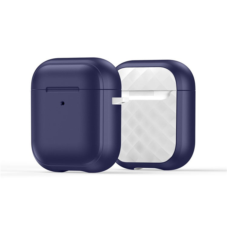 DUX DUCIS PECC Series for Apple AirPods with Charging Case (2016) / (2019) / AirPods with Wireless Charging Case (2019) Cover - Blue+White