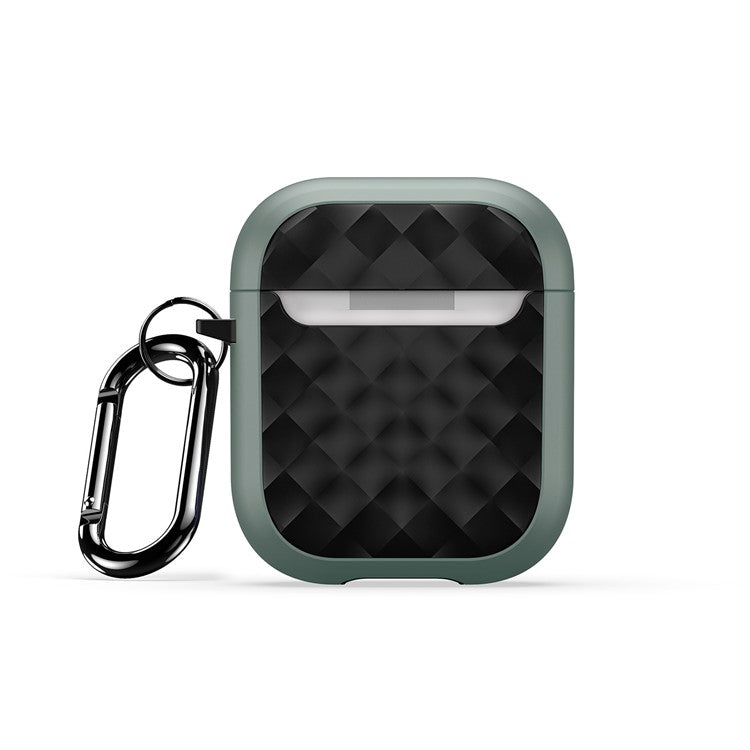 DUX DUCIS PECC Series for Apple AirPods with Charging Case (2016) / (2019) / AirPods with Wireless Charging Case (2019) Cover - Blackish Green+Black