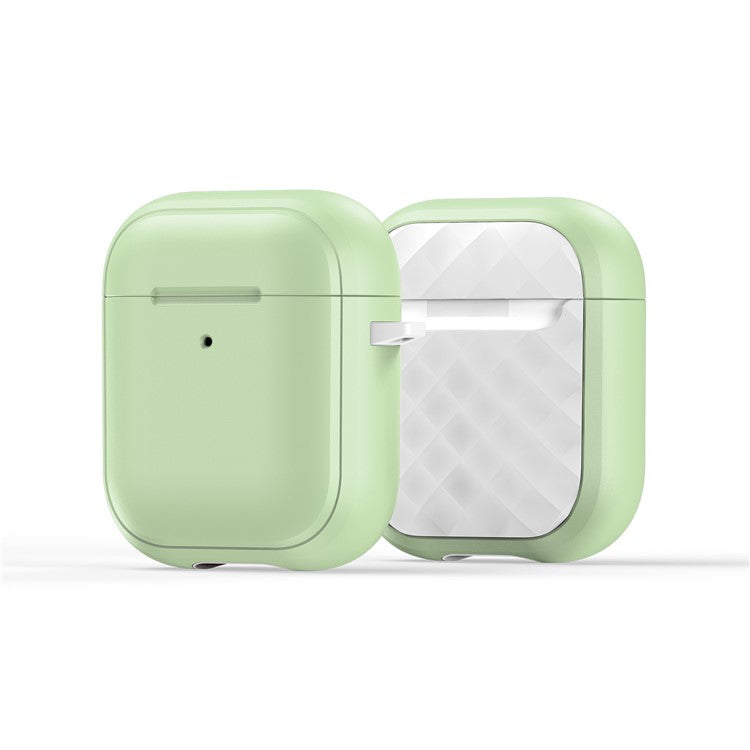 DUX DUCIS PECC Series for Apple AirPods with Charging Case (2016) / (2019) / AirPods with Wireless Charging Case (2019) Earbuds Cover - Green+White