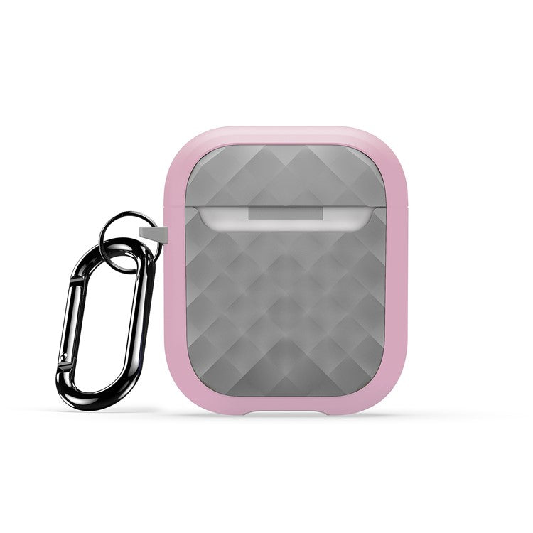 DUX DUCIS PECC Series for Apple AirPods with Charging Case (2016) / (2019) / AirPods with Wireless Charging Case (2019) Earbuds Cover - Pink+Grey