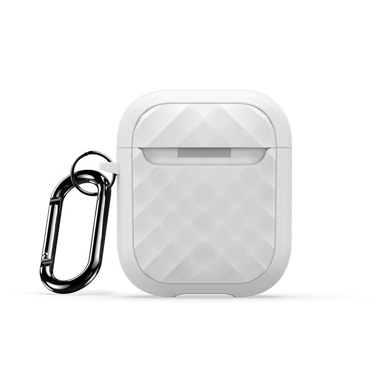 DUX DUCIS PECC Series for Apple AirPods with Charging Case (2016) / (2019) / AirPods with Wireless Charging Case (2019) Earbuds Cover - White