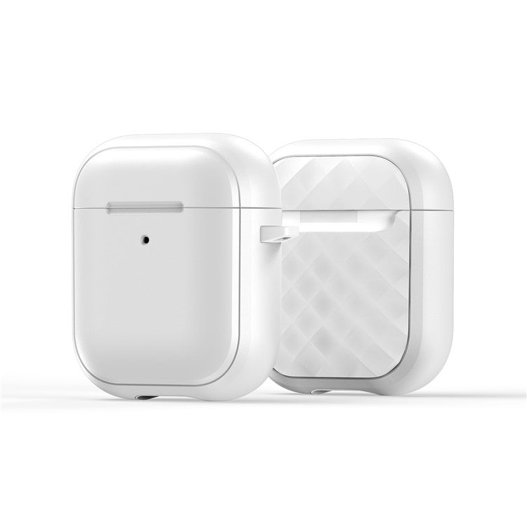 DUX DUCIS PECC Series for Apple AirPods with Charging Case (2016) / (2019) / AirPods with Wireless Charging Case (2019) Earbuds Cover - White