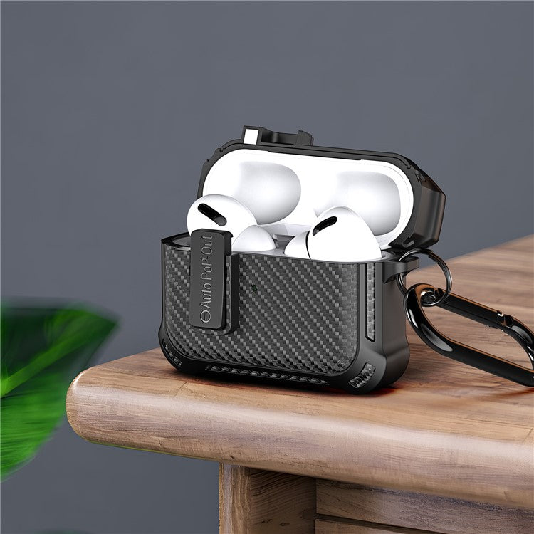 DUX DUCIS PECI Series for Apple AirPods with Charging Case (2016) / (2019) / AirPods with Wireless Charging Case (2019) Cover Woven Texture - Black