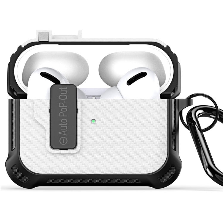 DUX DUCIS PECI Series For Apple AirPods Pro 2 Protective Case Woven Texture Portable Storage Cover - White