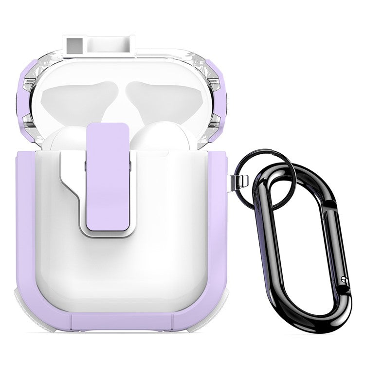 DUX DUCIS PECN Series for Apple AirPods with Wireless Charging Case (2019) / AirPods with Charging Case (2019) / (2016) Earphone Cover - Purple+White