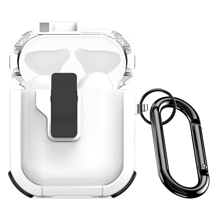 DUX DUCIS PECN Series for Apple AirPods with Wireless Charging Case (2019) / AirPods with Charging Case (2019) / (2016) Earphone Cover - White+Black