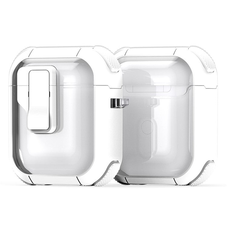 DUX DUCIS PECN Series for Apple AirPods with Wireless Charging Case (2019) / AirPods with Charging Case (2019) / (2016) Earphone Cover - White+White