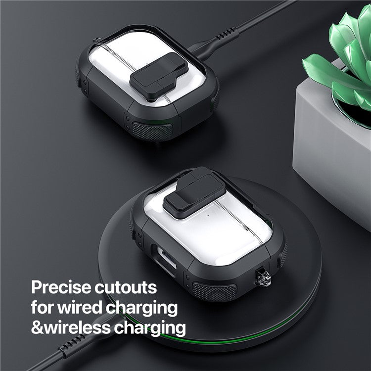 DUX DUCIS PECN Series for Apple AirPods with Wireless Charging Case (2019) / AirPods with Charging Case (2019) / (2016) Earphone Cover - Green+Black