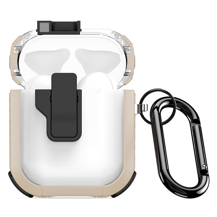 DUX DUCIS PECN Series for Apple AirPods with Wireless Charging Case (2019) / AirPods with Charging Case (2019) / (2016) Earphone Cover - Gold+Black