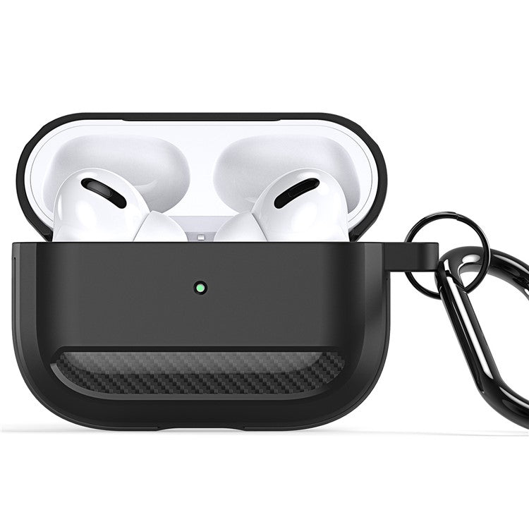 DUX DUCIS PECB Series for Apple AirPods Pro 2 TPU Case Bluetooth Earphone Cover with Hook - Black