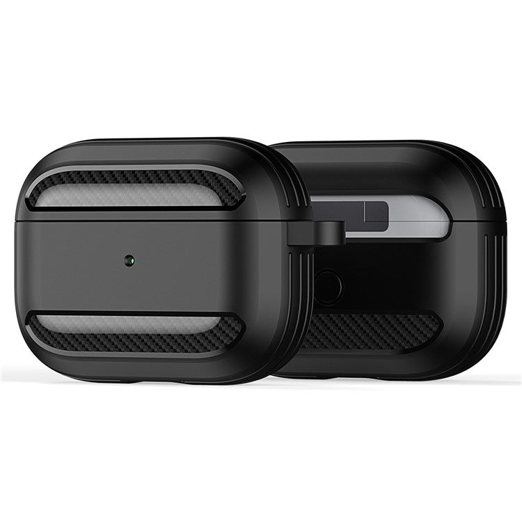 DUX DUCIS PECB Series for Apple AirPods Pro 2 TPU Case Bluetooth Earphone Cover with Hook - Black