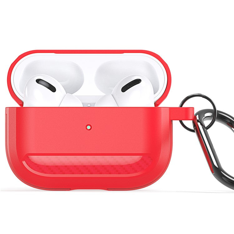 DUX DUCIS PECB Series for Apple AirPods Pro 2 TPU Case Bluetooth Earphone Cover with Hook - Red