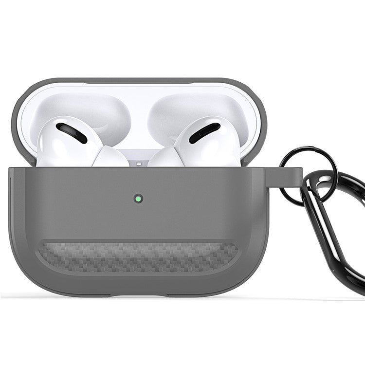 DUX DUCIS PECB Series for Apple AirPods Pro 2 TPU Case Bluetooth Earphone Cover with Hook - Grey