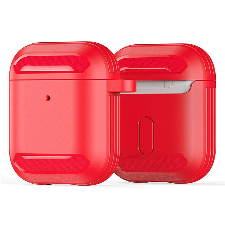 DUX DUCIS PECB Series for Apple AirPods with Charging Case (2016) / (2019) / AirPods with Wireless Charging Case (2019) TPU Case - Red