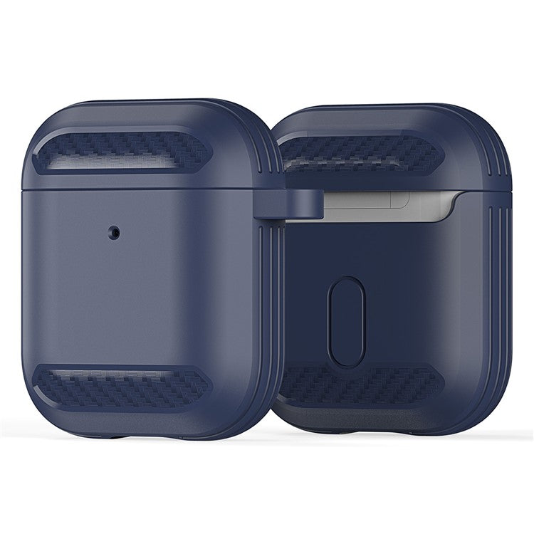 DUX DUCIS PECB Series for Apple AirPods with Charging Case (2016) / (2019) / AirPods with Wireless Charging Case (2019) TPU Case - Navy Blue