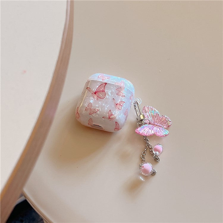 Butterfly Pattern Cover for AirPods with Charging Case (2016) / (2019) / AirPods with Wireless Charging Case (2019) TPU Case