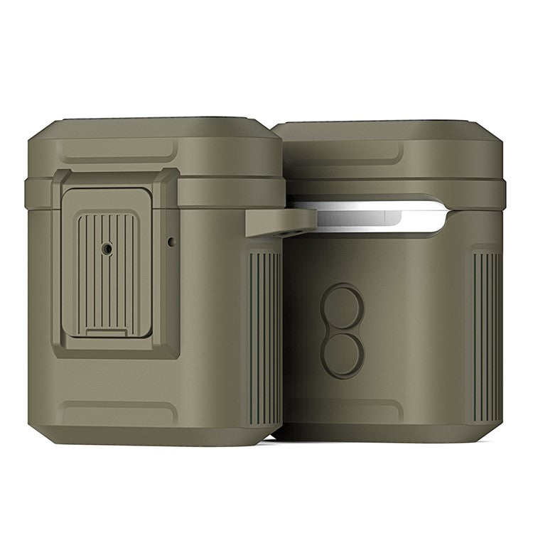 DUX DUCIS PECH Series Protective Case for Apple AirPods with Charging Case (2016) / (2019) / AirPods with Wireless Charging Case (2019) - Army Green