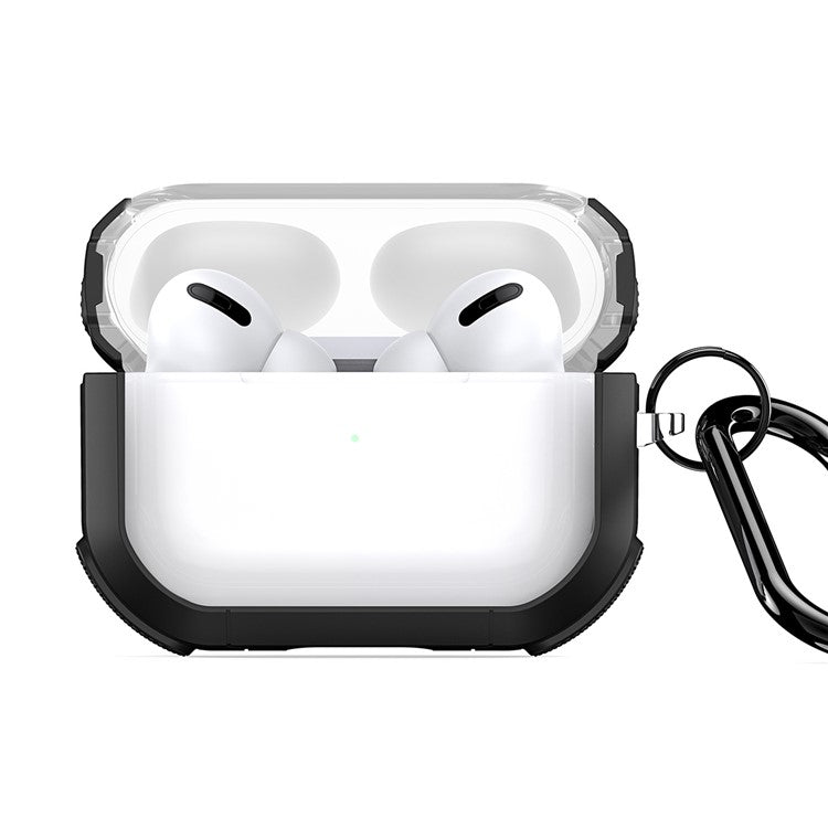 DUX DUCIS PECD Series for Apple AirPods Pro 2 Earphones Case Shockproof Protection Cover with Keychain - Black