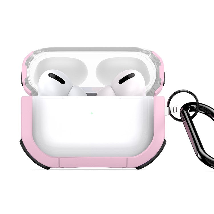 DUX DUCIS PECD Series for Apple AirPods Pro 2 Earphones Case Shockproof Protection Cover with Keychain - Pink