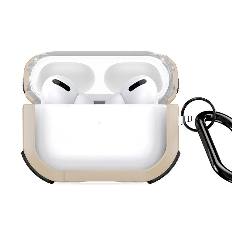 DUX DUCIS PECD Series for Apple AirPods Pro 2 Earphones Case Shockproof Protection Cover with Keychain - Gold