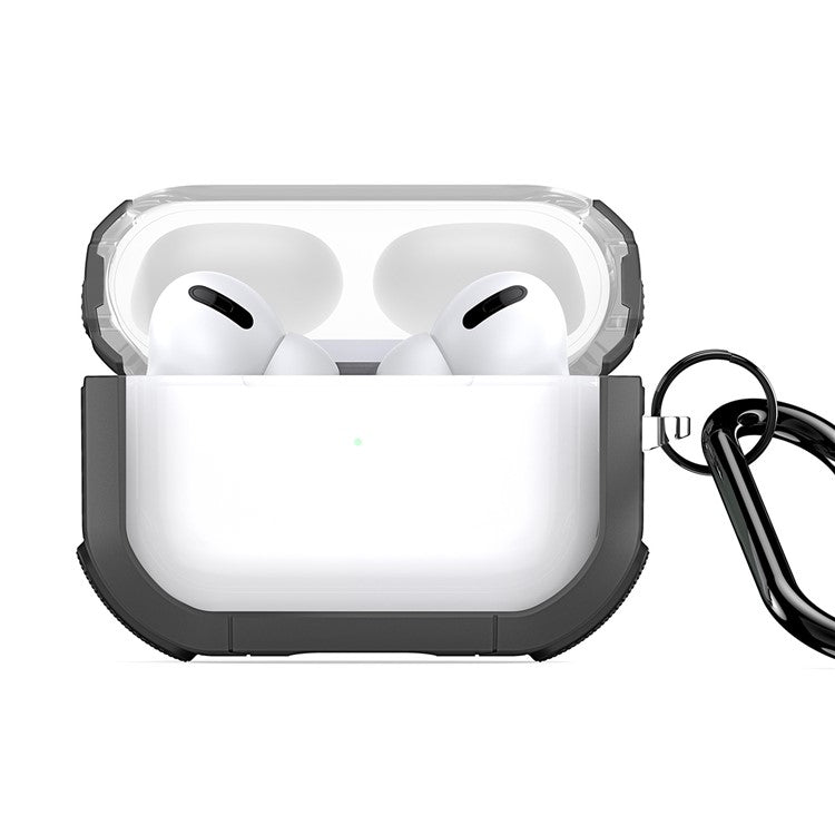 DUX DUCIS PECD Series for Apple AirPods Pro 2 Earphones Case Shockproof Protection Cover with Keychain - Grey