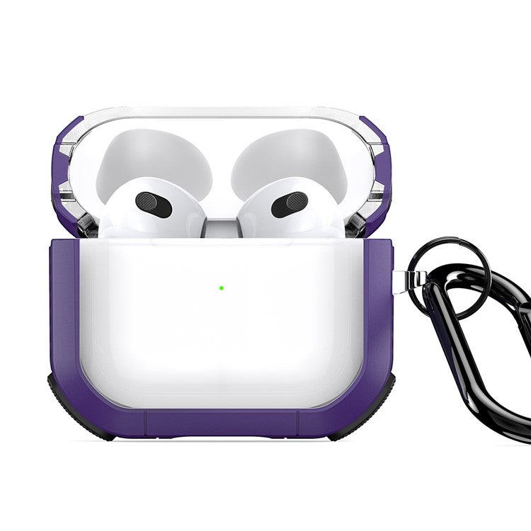 DUX DUCIS PECD Series for Apple AirPods 3 Protective Case 2 in 1 TPU+PC Armor Earphone Cover - Purple