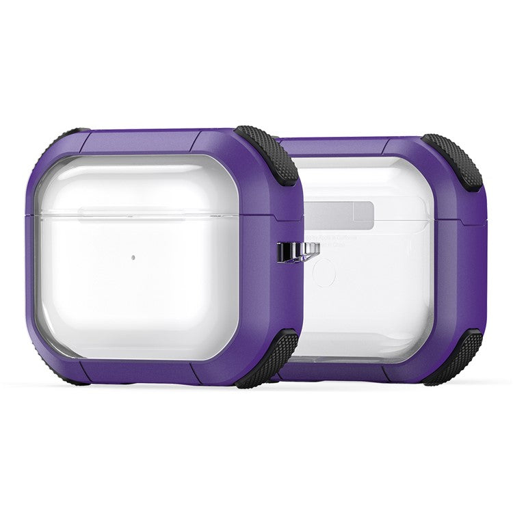 DUX DUCIS PECD Series for Apple AirPods 3 Protective Case 2 in 1 TPU+PC Armor Earphone Cover - Purple