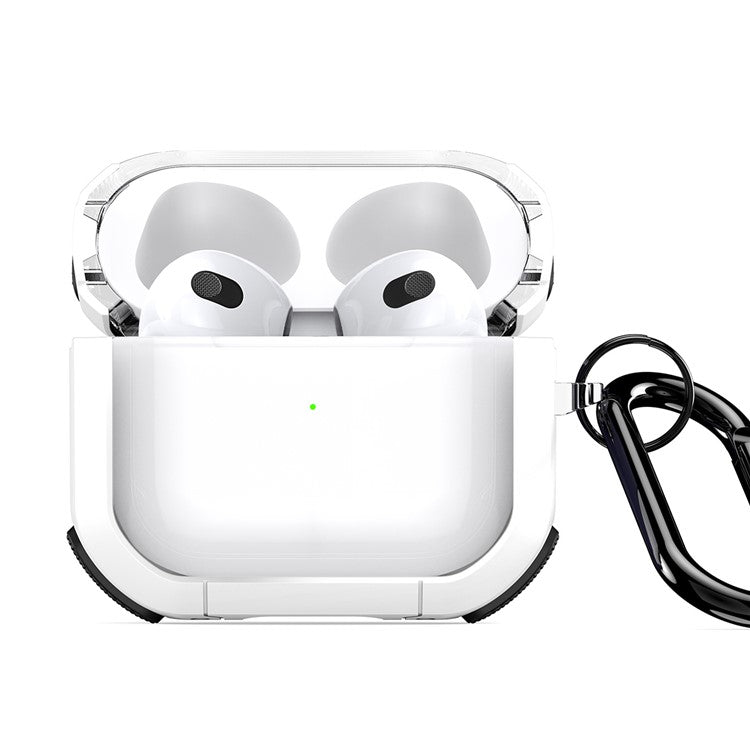 DUX DUCIS PECD Series for Apple AirPods 3 Protective Case 2 in 1 TPU+PC Armor Earphone Cover - White