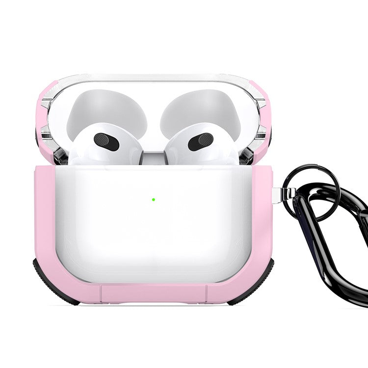 DUX DUCIS PECD Series for Apple AirPods 3 Protective Case 2 in 1 TPU+PC Armor Earphone Cover - Pink