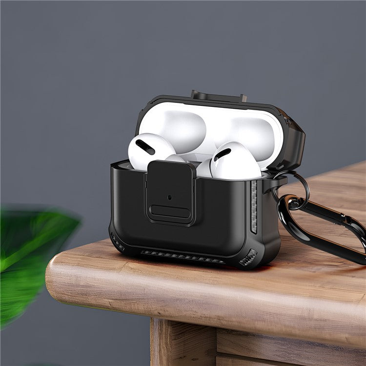 DUX DUCIS PECG Series for Apple AirPods 3 Protective Carrying Case Earbuds Cover with Keychain - Black