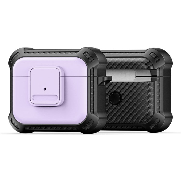 DUX DUCIS PECG Series for Apple AirPods 3 Protective Carrying Case Earbuds Cover with Keychain - Purple