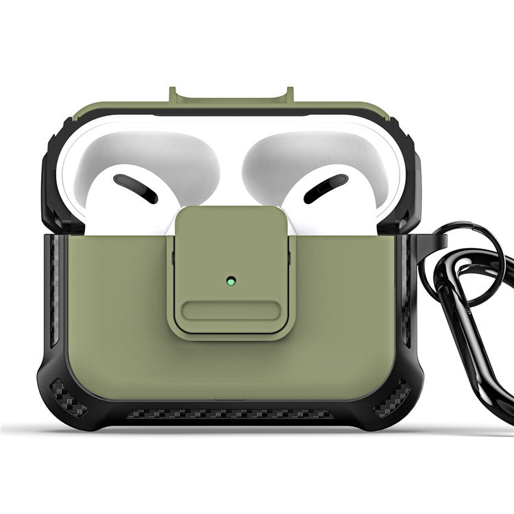 DUX DUCIS PECG Series for Apple AirPods Pro 2 Case TPU + PC Armor Earphone Cover Complete Protection - Army Green