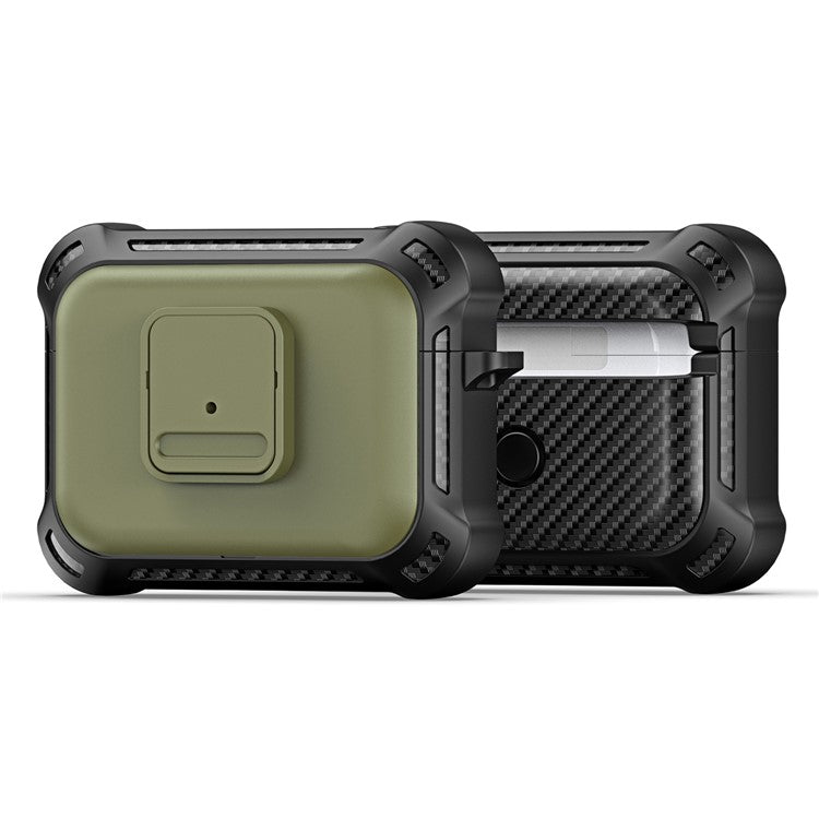 DUX DUCIS PECG Series for Apple AirPods Pro 2 Case TPU + PC Armor Earphone Cover Complete Protection - Army Green