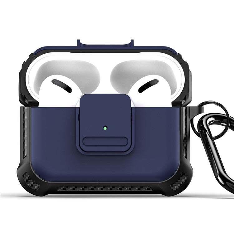 DUX DUCIS PECG Series for Apple AirPods Pro 2 Case TPU + PC Armor Earphone Cover Complete Protection - Navy Blue