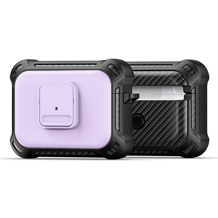 DUX DUCIS PECG Series for Apple AirPods Pro 2 Case TPU + PC Armor Earphone Cover Complete Protection - Purple