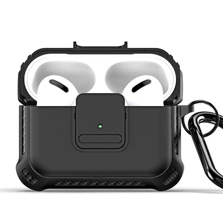 DUX DUCIS PECG Series for Apple AirPods Pro Case Full Body Protection Cover with Keychain - Black