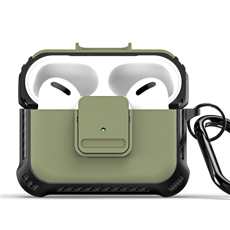 DUX DUCIS PECG Series for Apple AirPods Pro Case Full Body Protection Cover with Keychain - Army Green