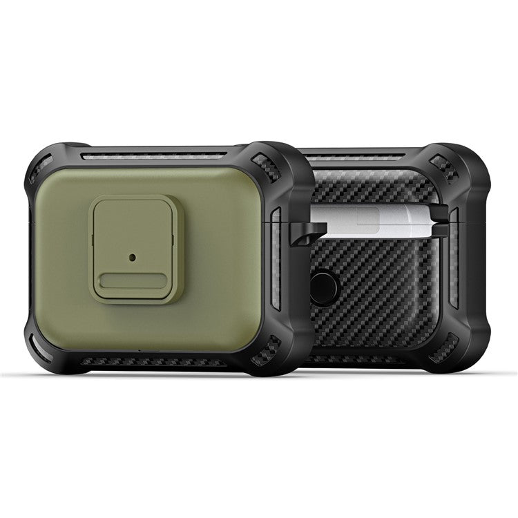 DUX DUCIS PECG Series for Apple AirPods Pro Case Full Body Protection Cover with Keychain - Army Green