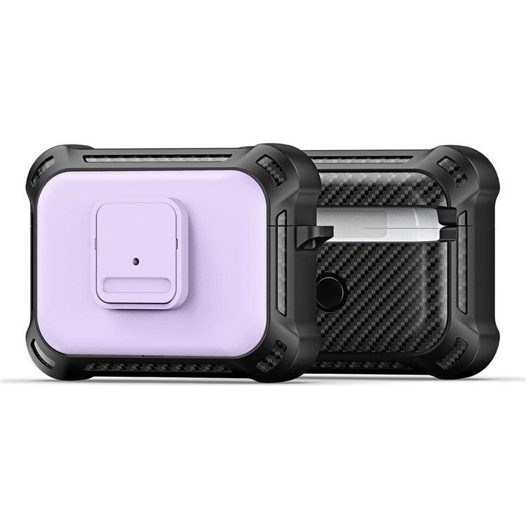 DUX DUCIS PECG Series for Apple AirPods Pro Case Full Body Protection Cover with Keychain - Purple