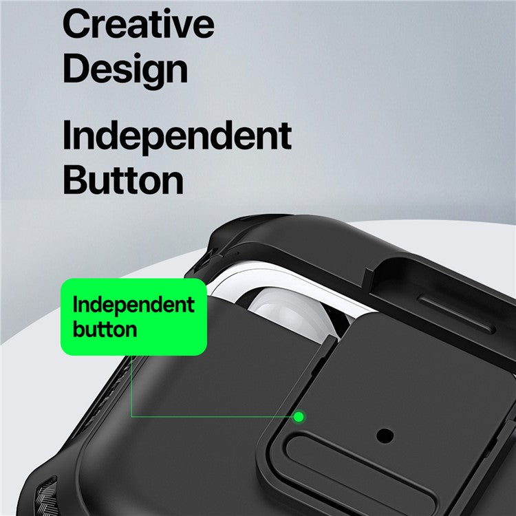 DUX DUCIS PECG Series for Apple AirPods with Charging Case (2016) / (2019) / AirPods with Wireless Charging Case (2019) Earbuds Cover - Black