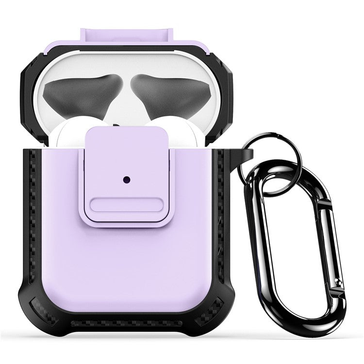 DUX DUCIS PECG Series for Apple AirPods with Charging Case (2016) / (2019) / AirPods with Wireless Charging Case (2019) Earbuds Cover - Purple