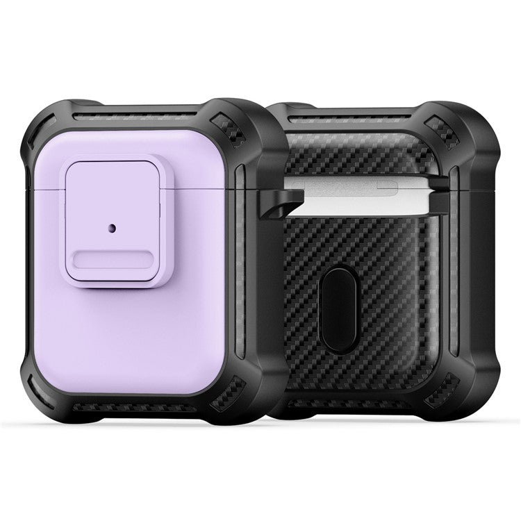 DUX DUCIS PECG Series for Apple AirPods with Charging Case (2016) / (2019) / AirPods with Wireless Charging Case (2019) Earbuds Cover - Purple