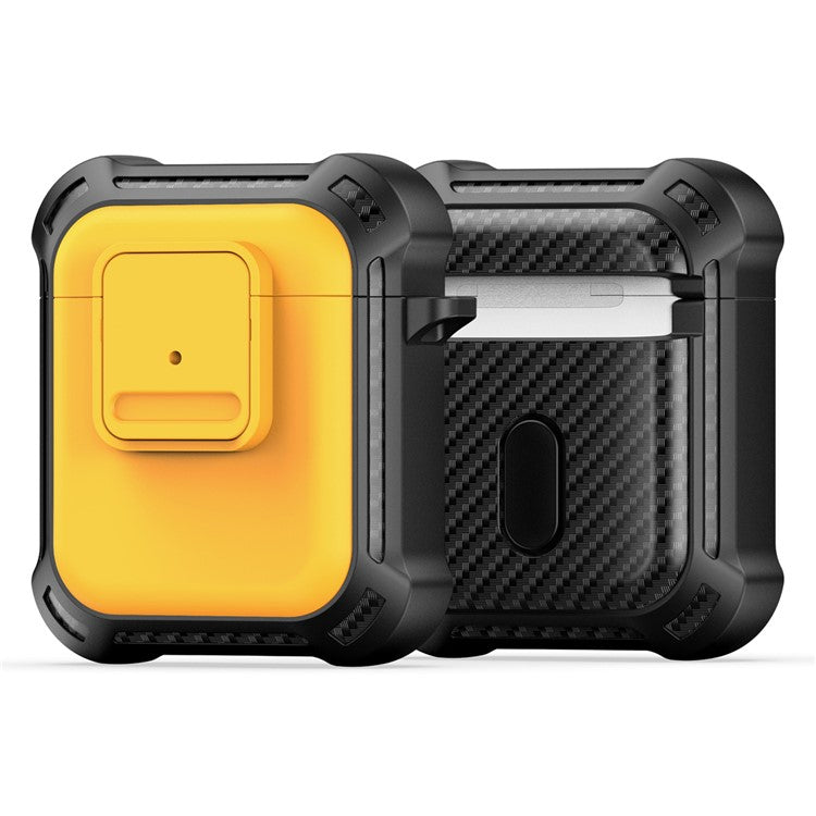 DUX DUCIS PECG Series for Apple AirPods with Charging Case (2016) / (2019) / AirPods with Wireless Charging Case (2019) Earbuds Cover - Yellow