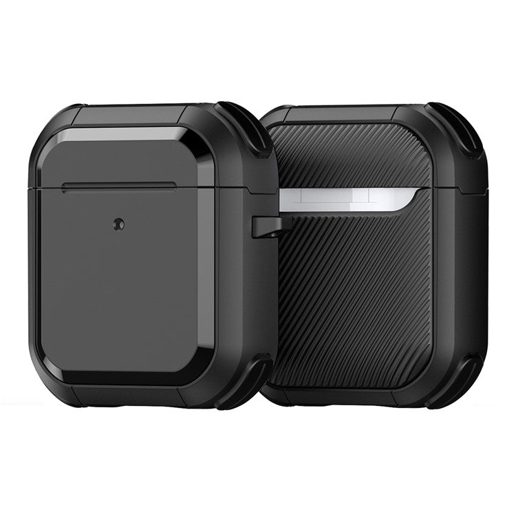 DUX DUCIS PECA Series for Apple AirPods with Charging Case (2016) / (2019) / AirPods with Wireless Charging Case (2019) Shockproof Cover - Black