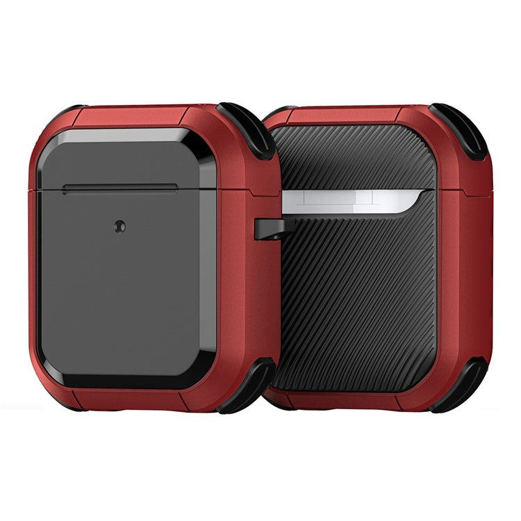 DUX DUCIS PECA Series for Apple AirPods with Charging Case (2016) / (2019) / AirPods with Wireless Charging Case (2019) Shockproof Cover - Red