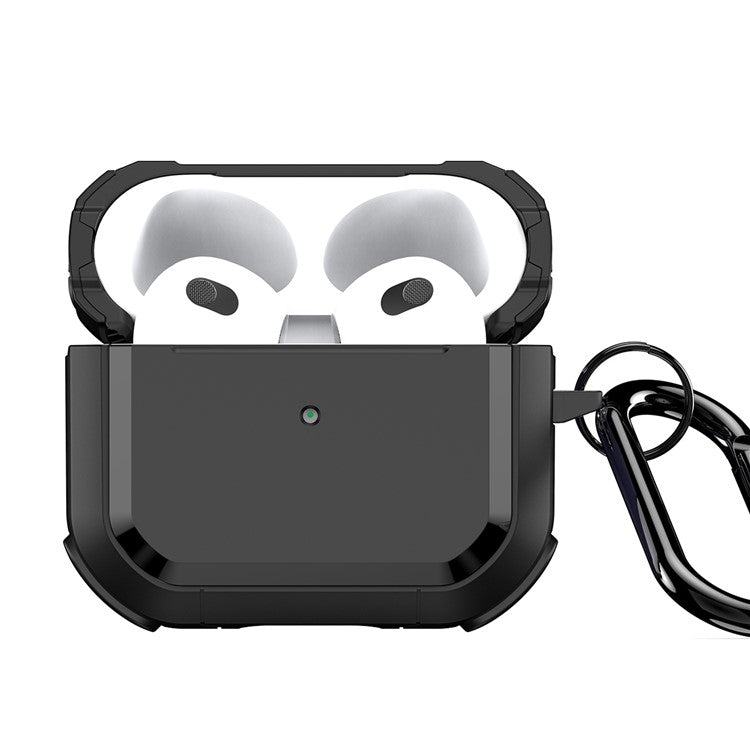 DUX DUCIS PECA Series for Apple AirPods 3 Protective Case with Carabiner Earbuds Cover - Black