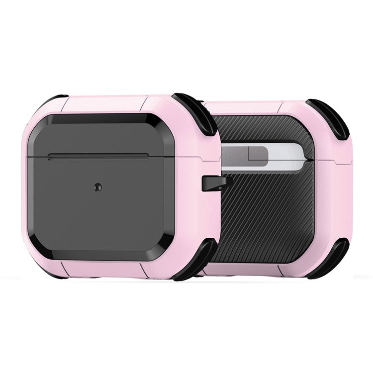 DUX DUCIS PECA Series for Apple AirPods 3 Protective Case with Carabiner Earbuds Cover - Pink