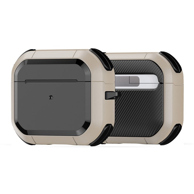 DUX DUCIS PECA Series for Apple AirPods 3 Protective Case with Carabiner Earbuds Cover - Gold