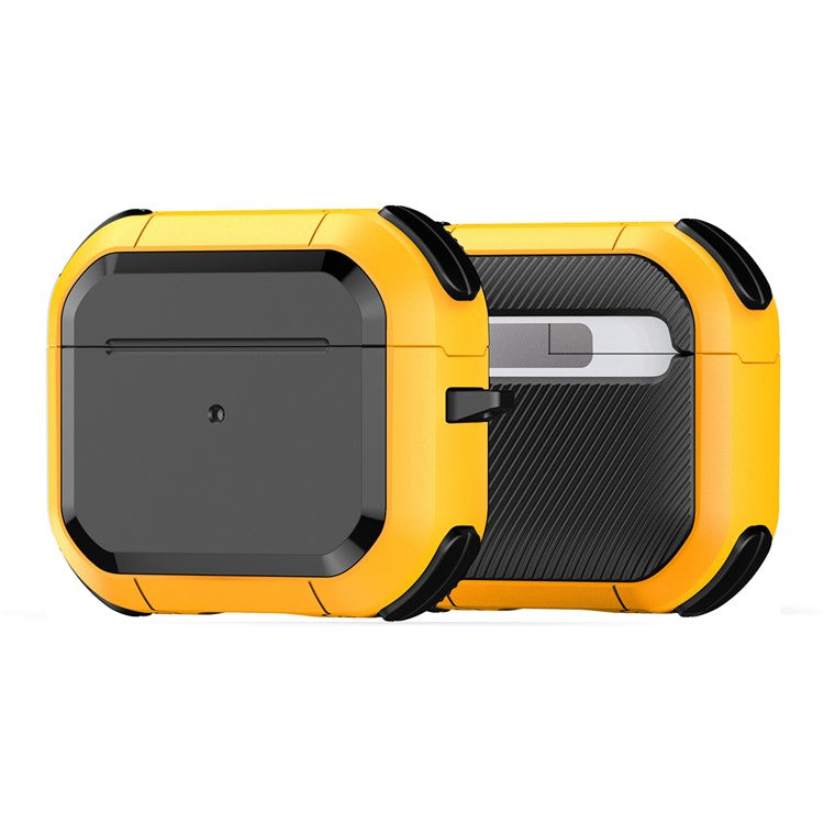 DUX DUCIS PECA Series for Apple AirPods 3 Protective Case with Carabiner Earbuds Cover - Yellow